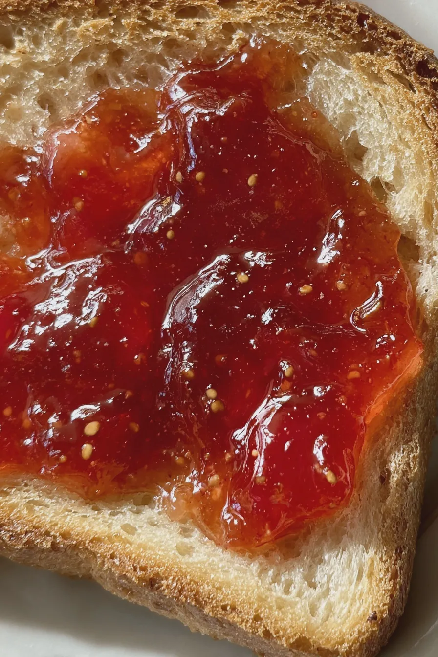 fresh plum jam