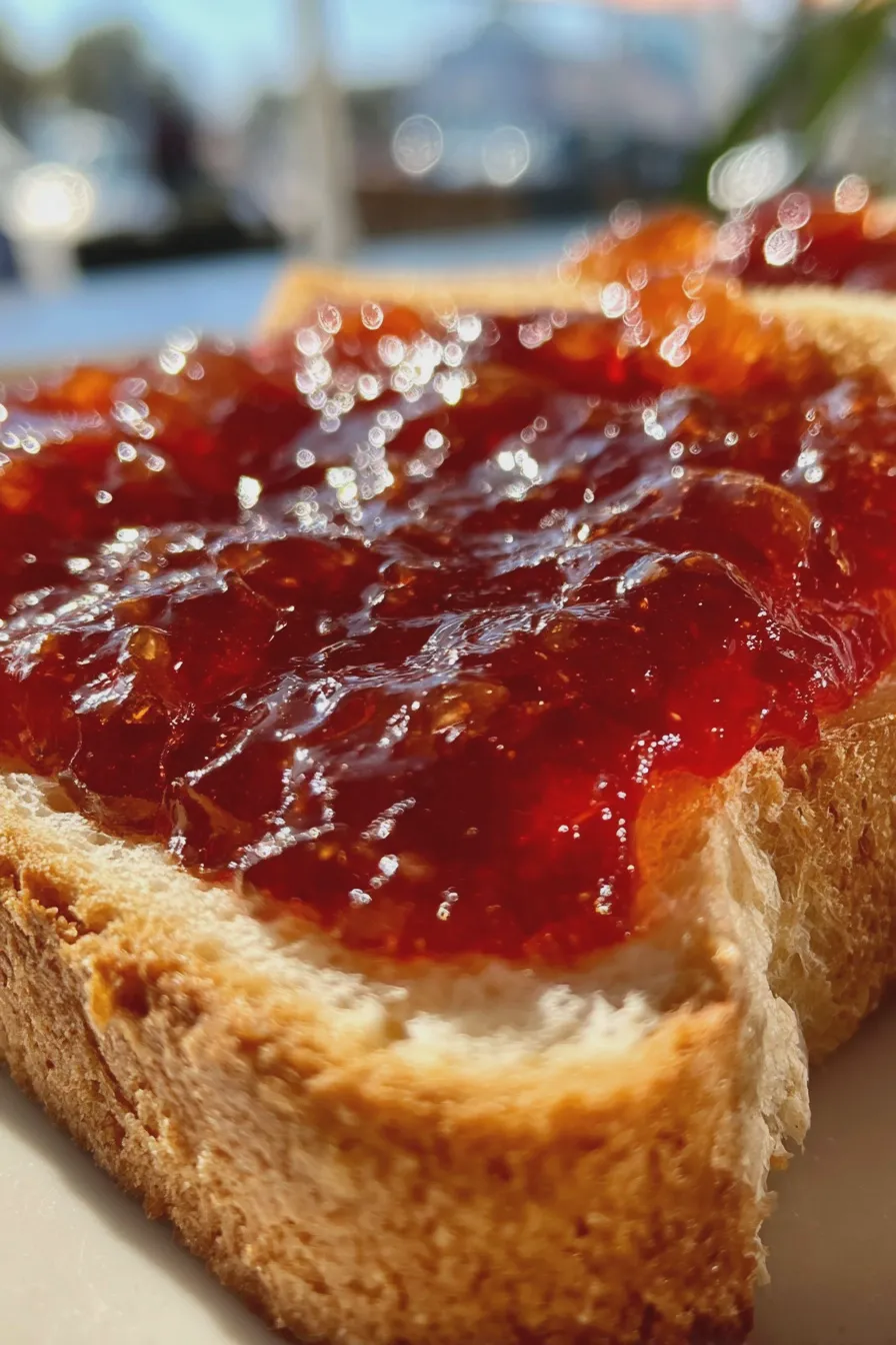 fresh plum jam