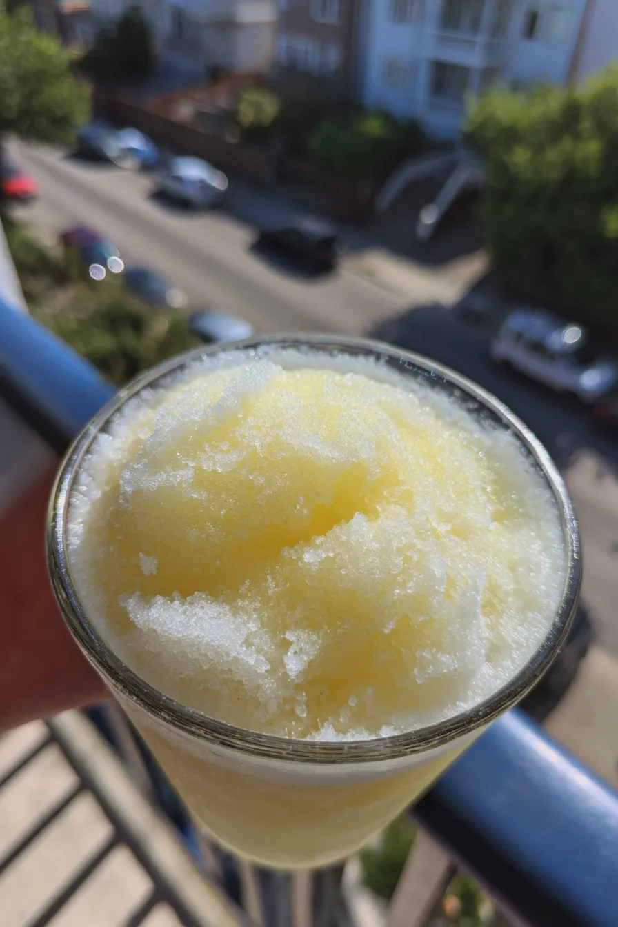 frozen lemonade slushie