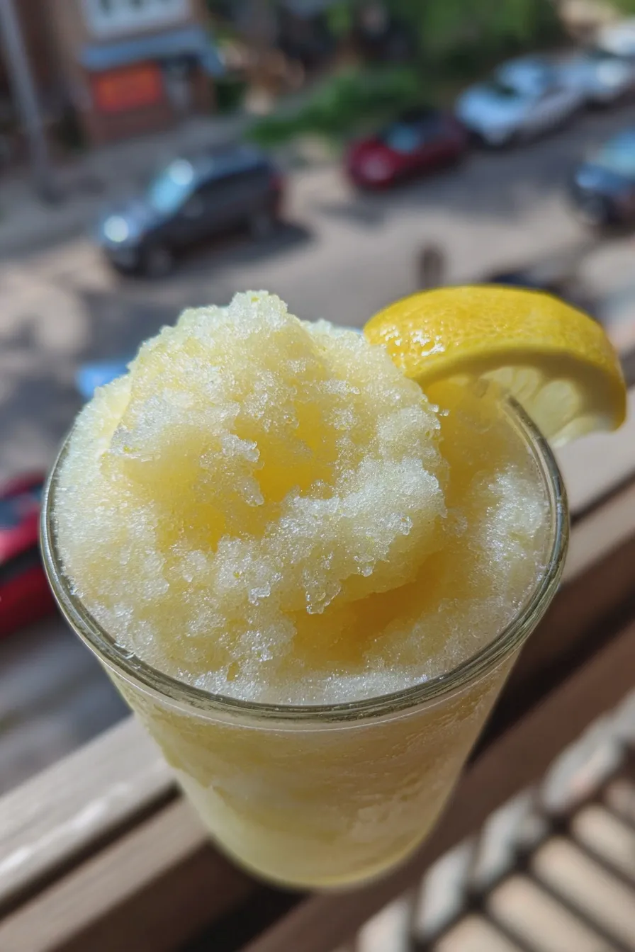 frozen lemonade slushie