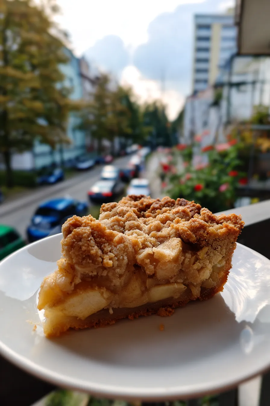 german apple crumble cake