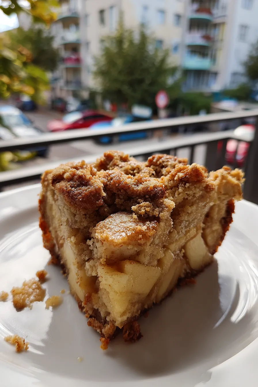 german apple crumble cake
