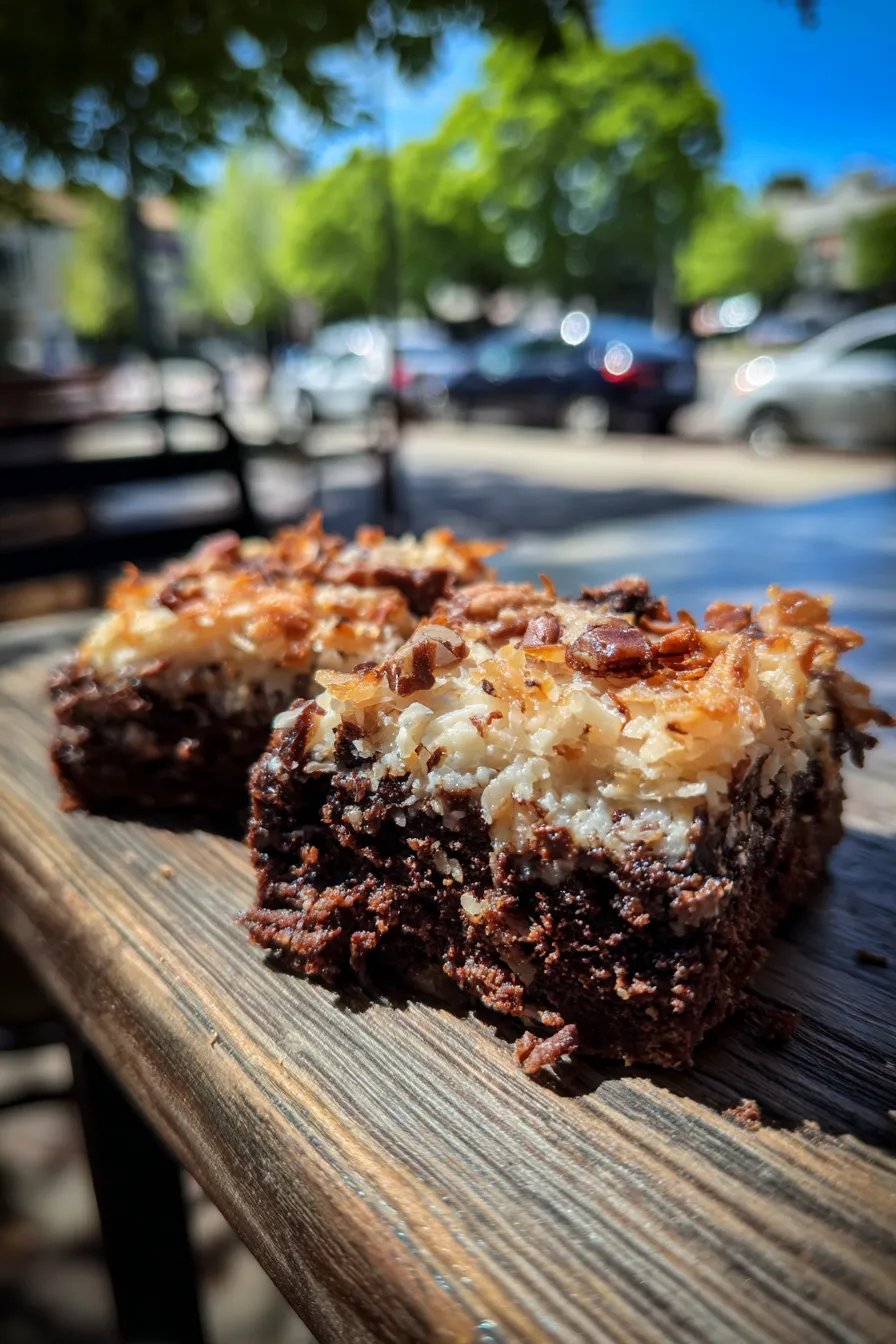 german chocolate cake bars