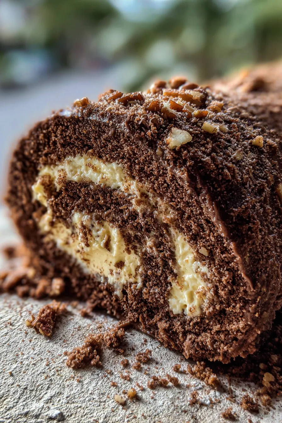 german chocolate cake roll