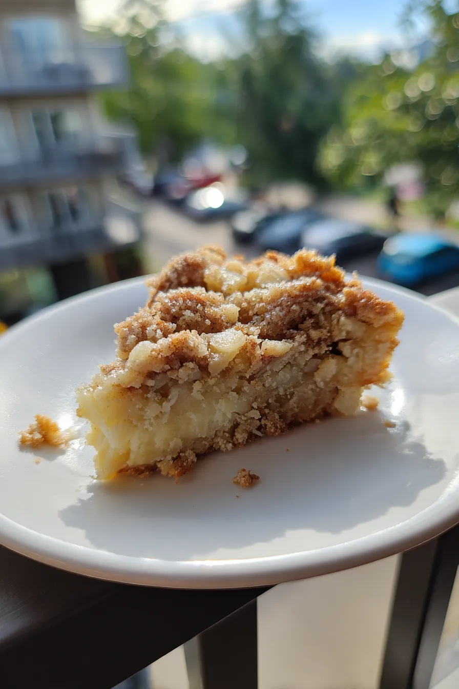 gluten free apple crumble cake