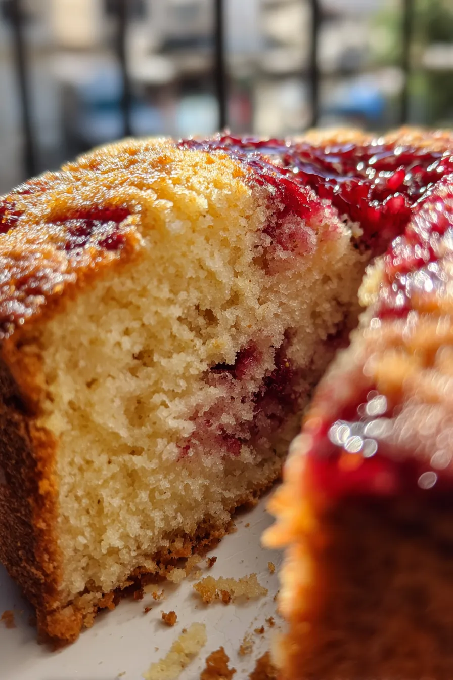 gluten free lemon raspberry cake