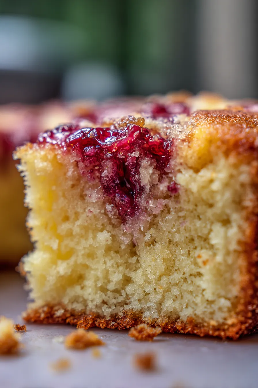 gluten free lemon raspberry cake