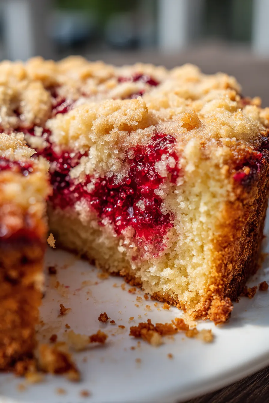 gluten free lemon raspberry cake