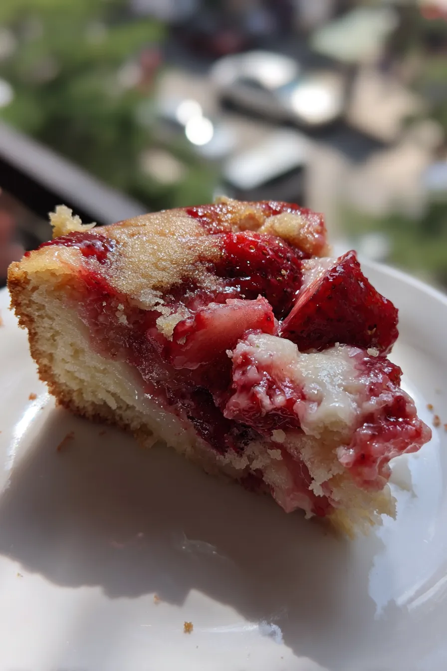 Gooey Strawberry Cake Recipe Creamy and Delicious
