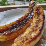 grilled banana with honey