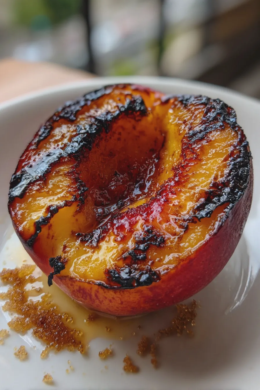 grilled nectarine with brown sugar Recipe 4 grilled nectarine with brown sugar