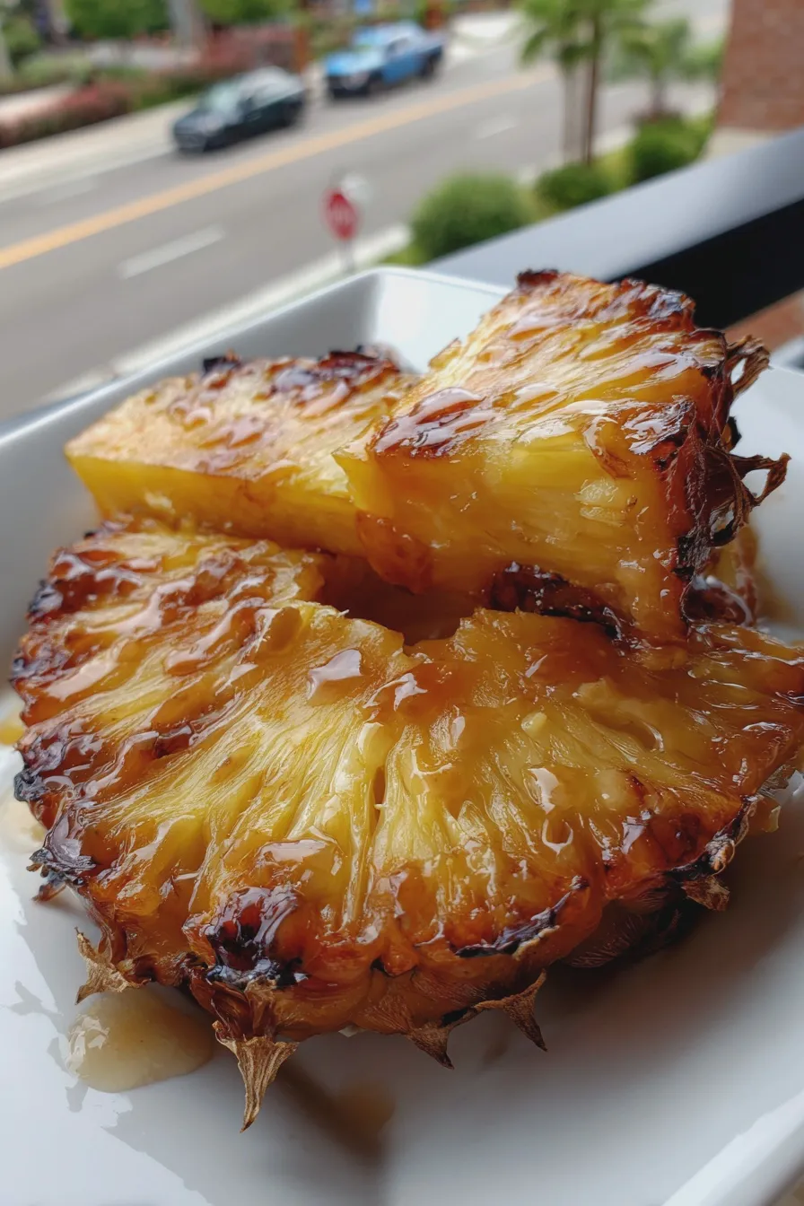 grilled pineapple with caramel sauce Recipe 2 grilled pineapple with caramel sauce