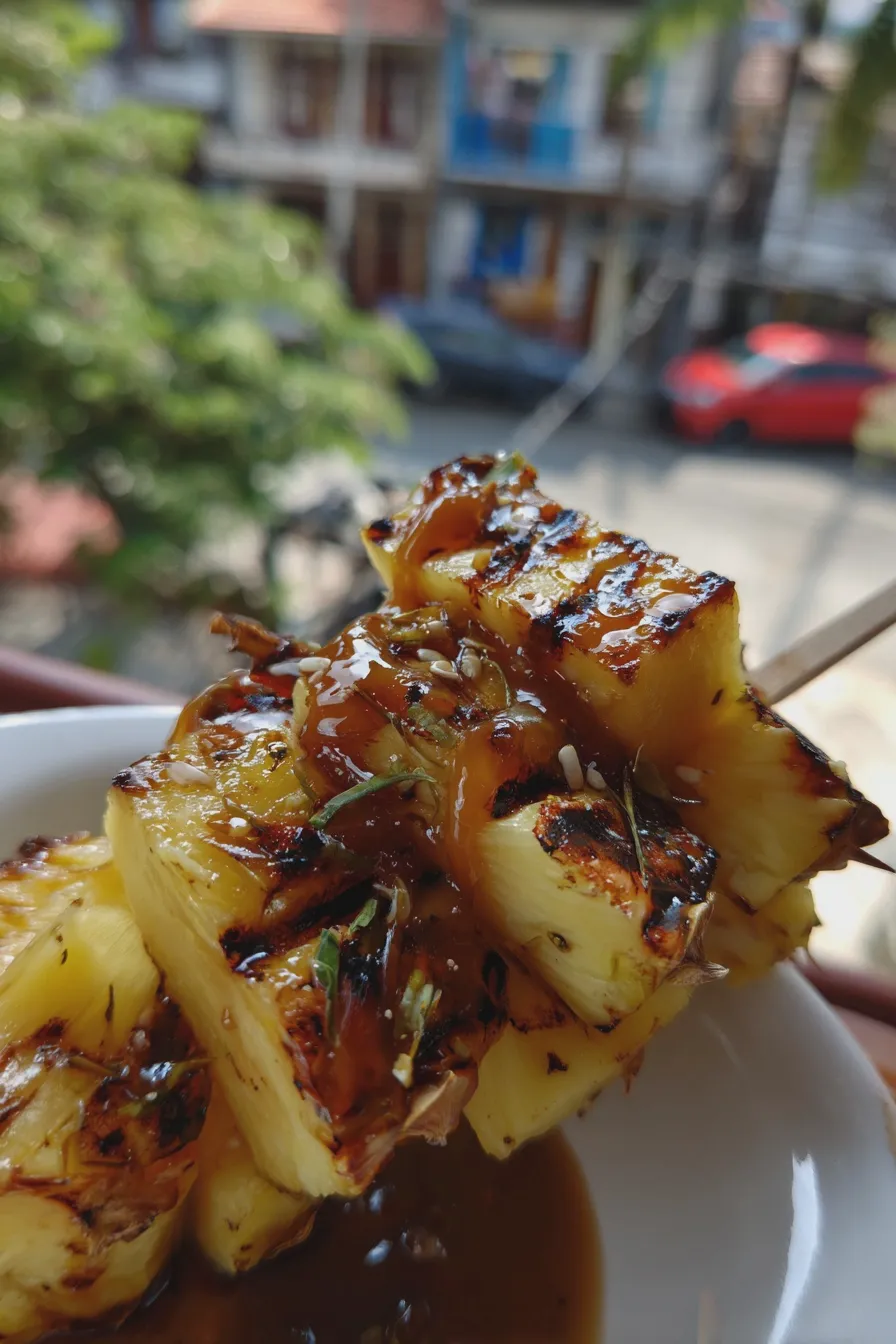 grilled pineapple with caramel sauce Recipe 1 grilled pineapple with caramel sauce