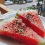 grilled watermelon with tajin