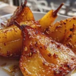 honey roasted pears