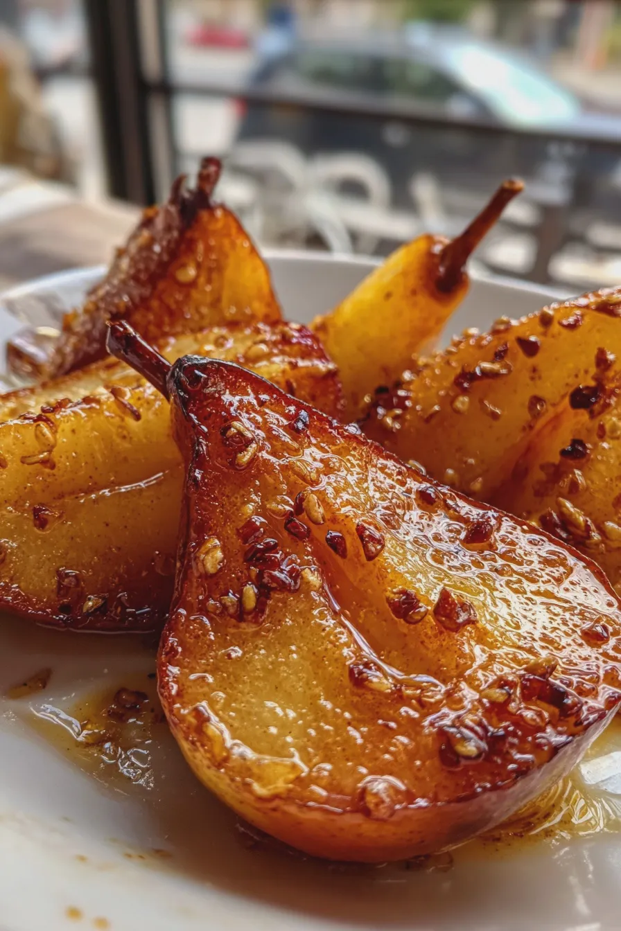 honey roasted pears Recipe 1 honey roasted pears