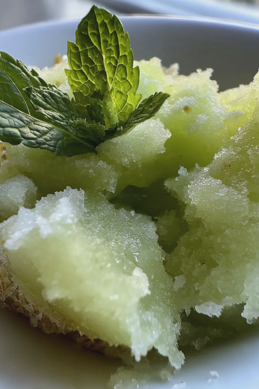 honeydew mint sorbet