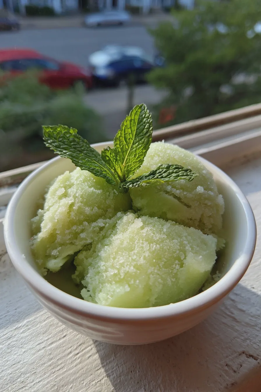 honeydew mint sorbet