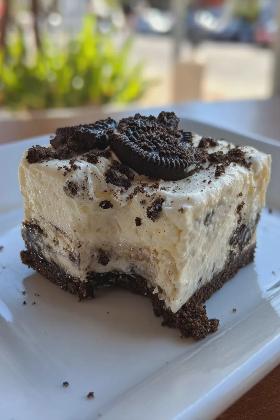 ice cream cake with oreo crust