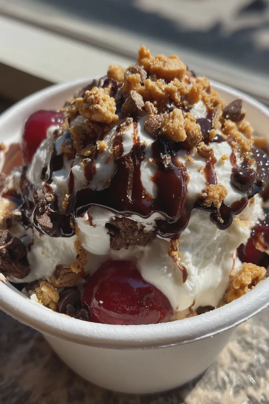 ice cream sundae topping bar