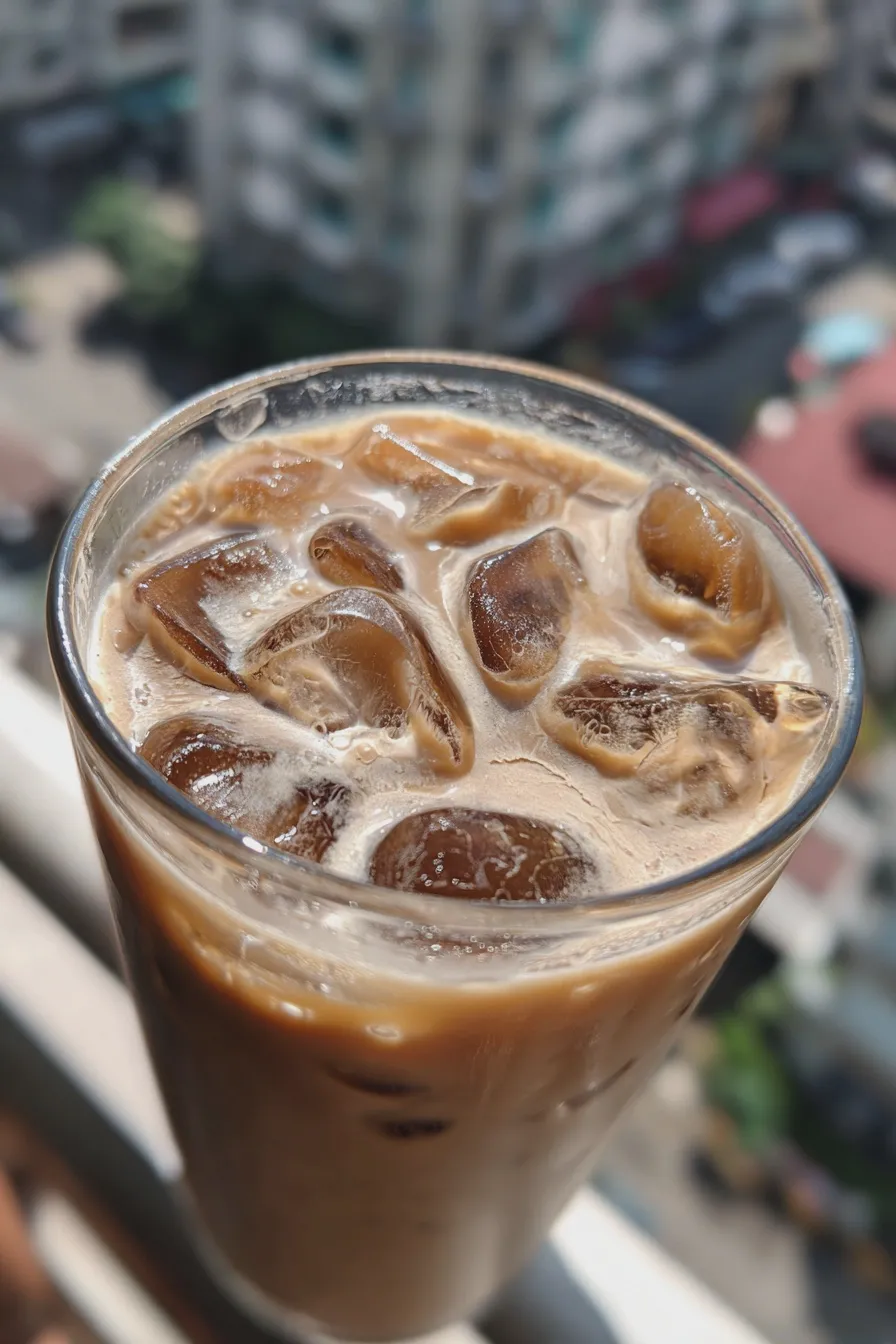 iced lavender latte