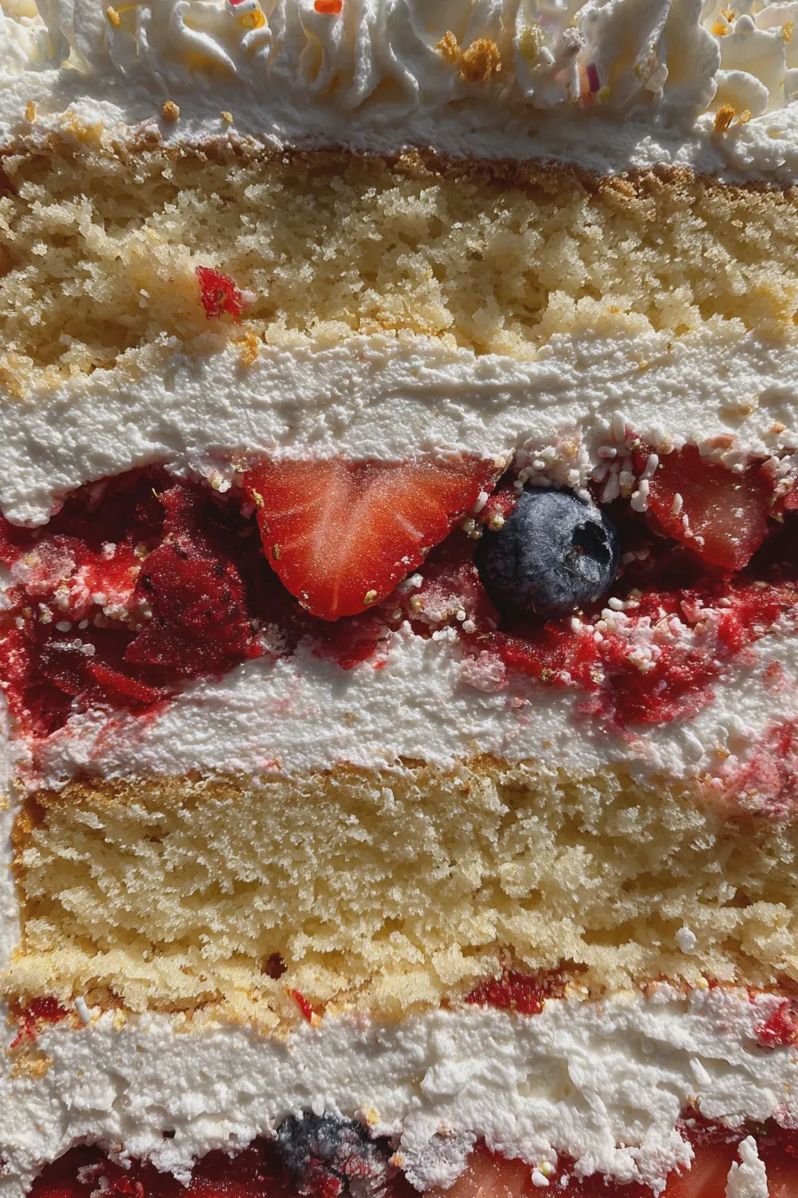 labor day flag cake