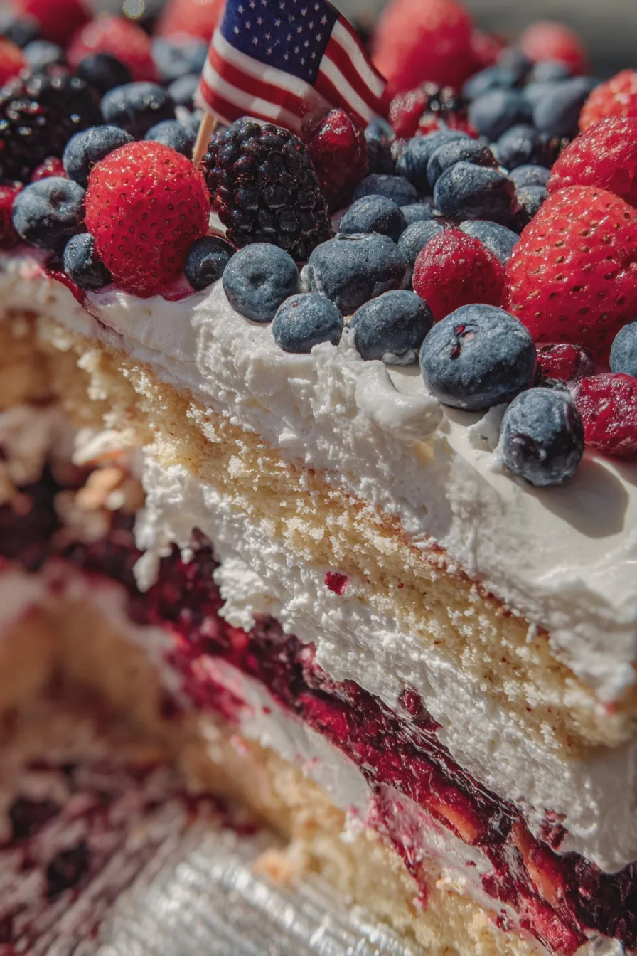 labor day flag cake