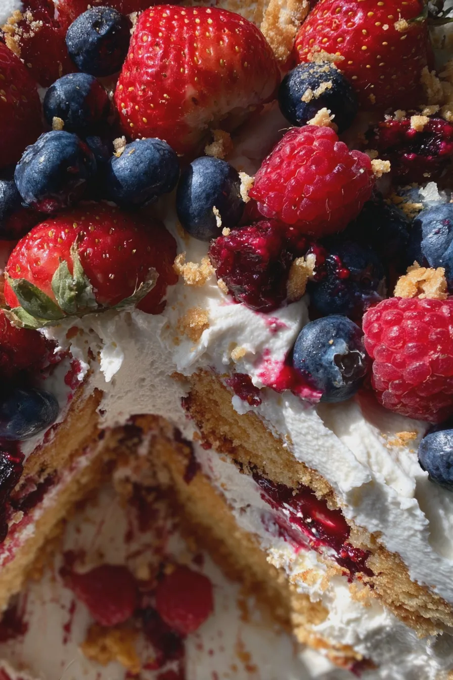 labor day flag cake