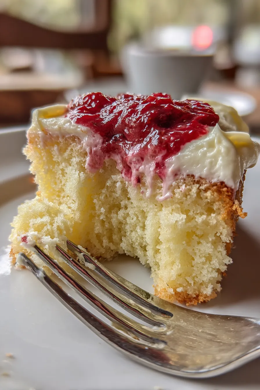 lemon cake raspberry buttercream