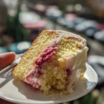 lemon cake raspberry buttercream