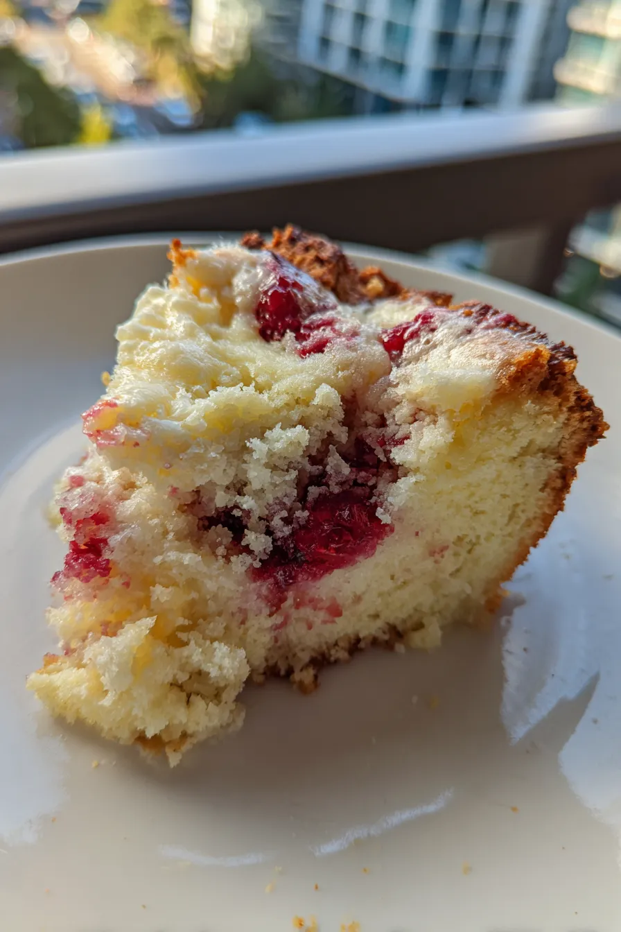 lemon raspberry swirl cake