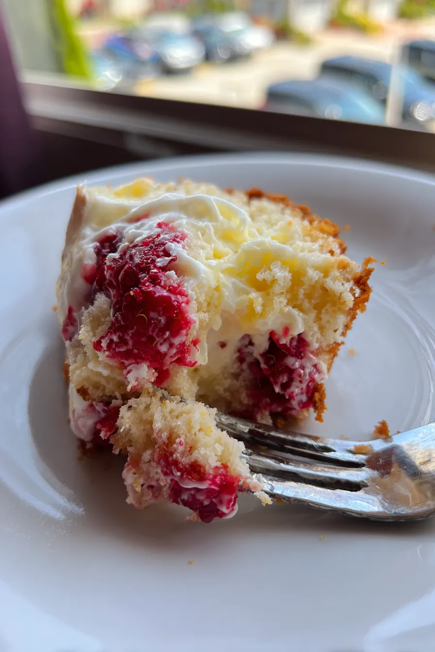 lemon raspberry swirl cake