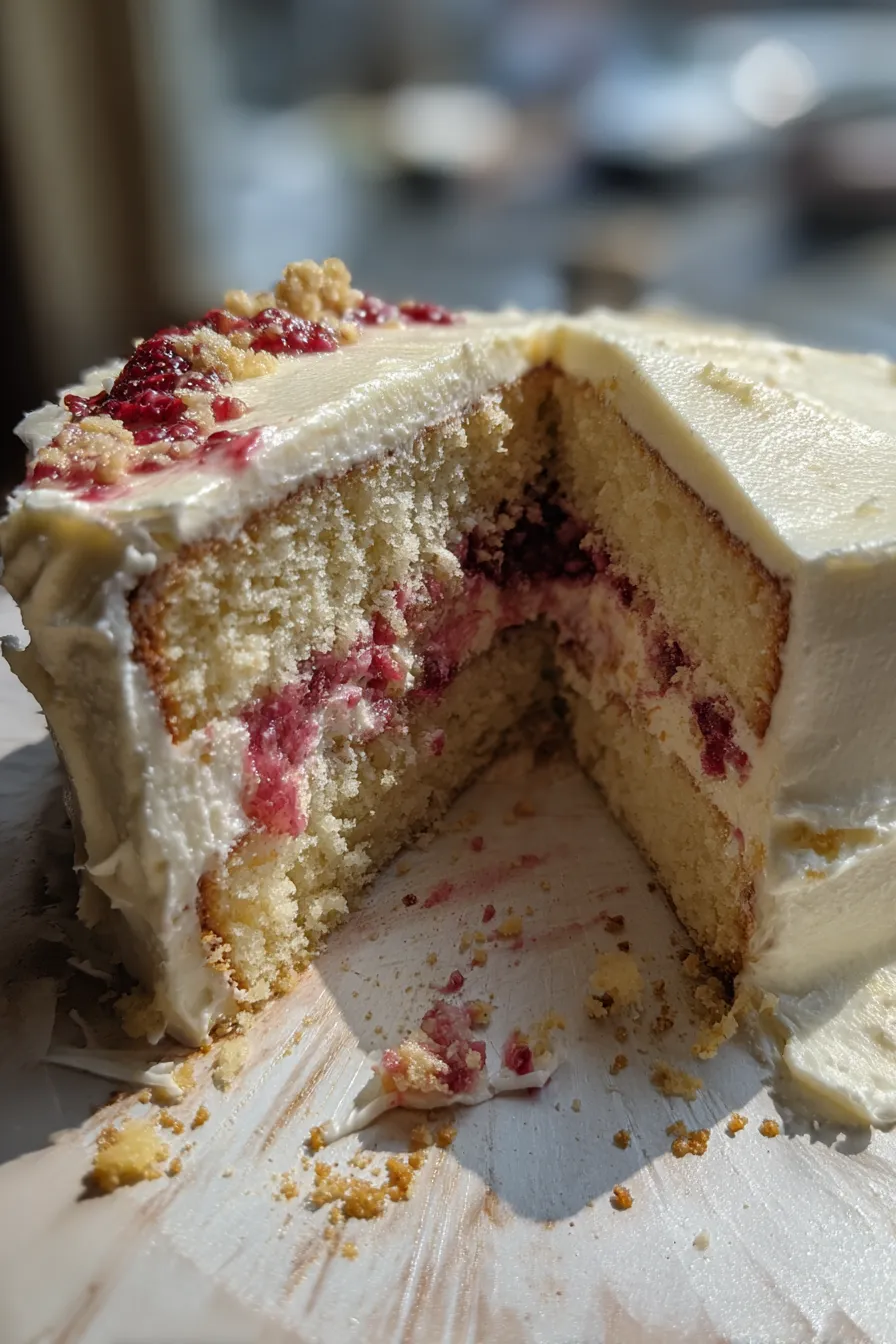 lemon raspberry wedding cake