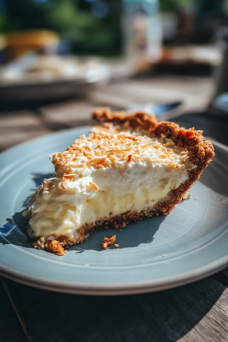 low carb coconut cream pie