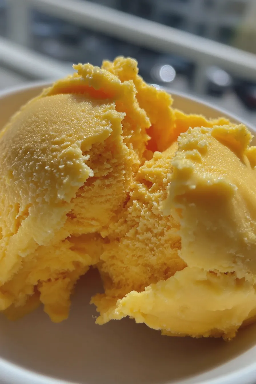 mango sorbet no churn