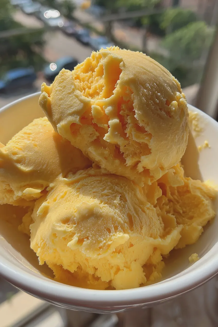 mango sorbet no churn