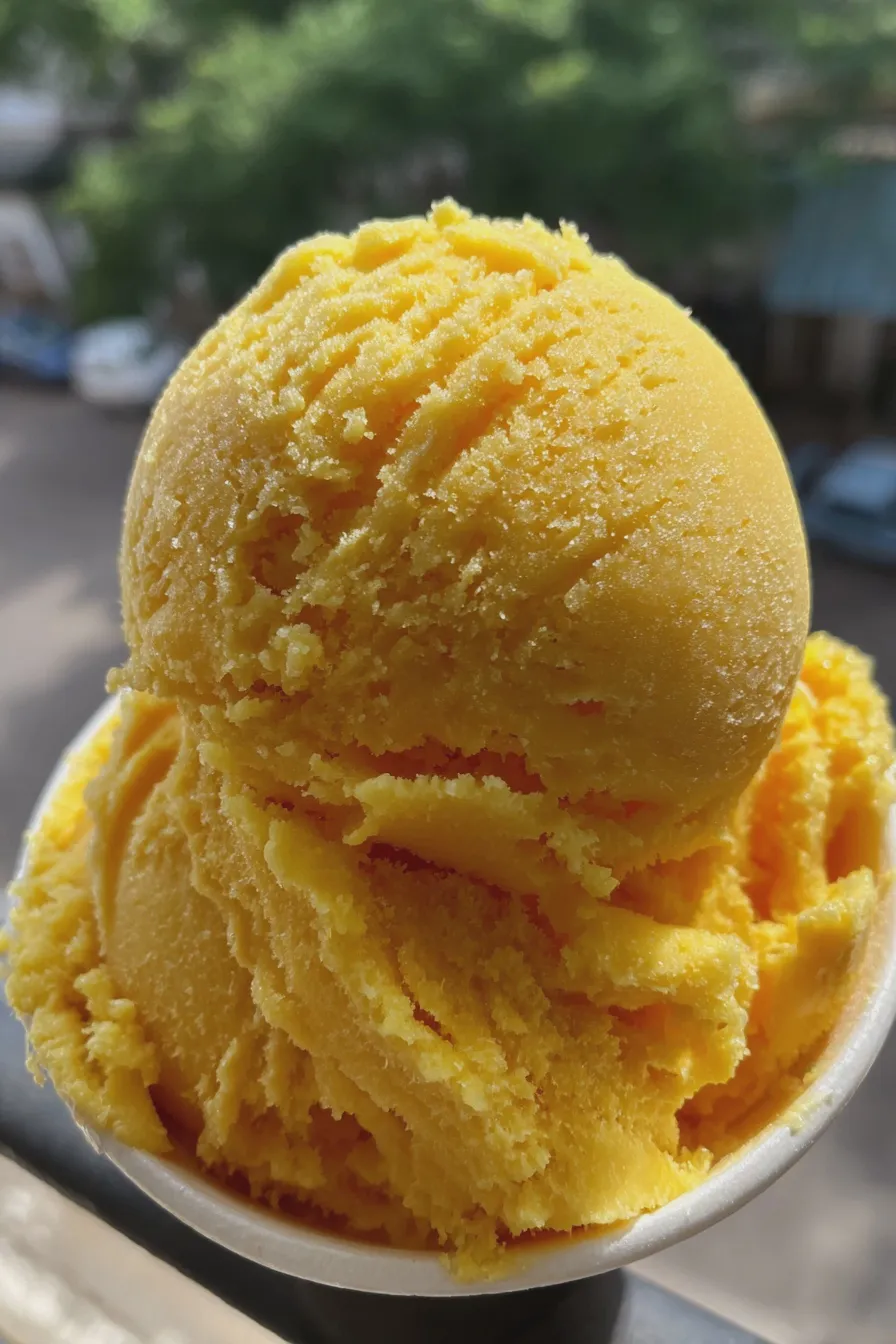 mango sorbet no churn
