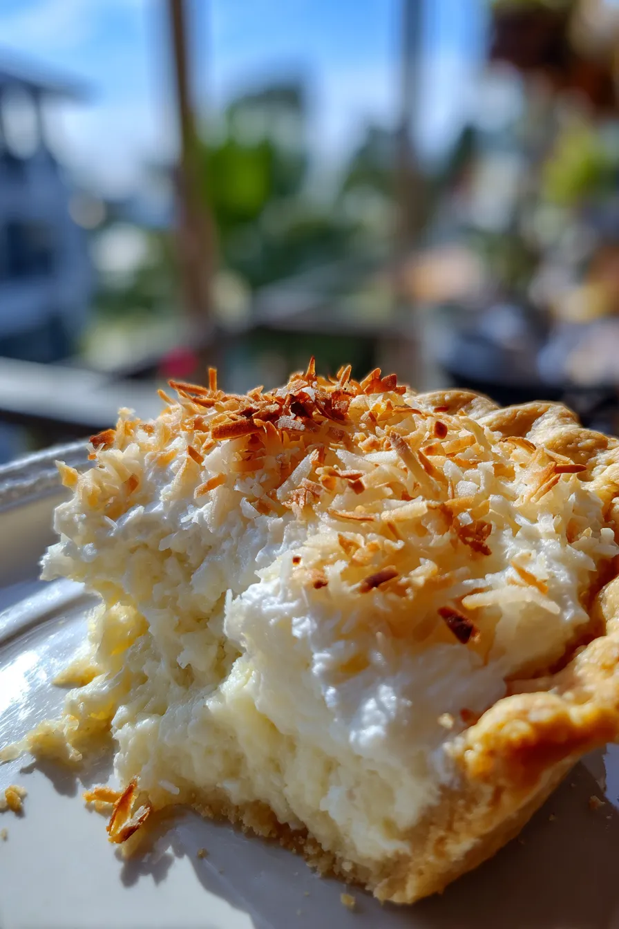 microwave coconut cream pie