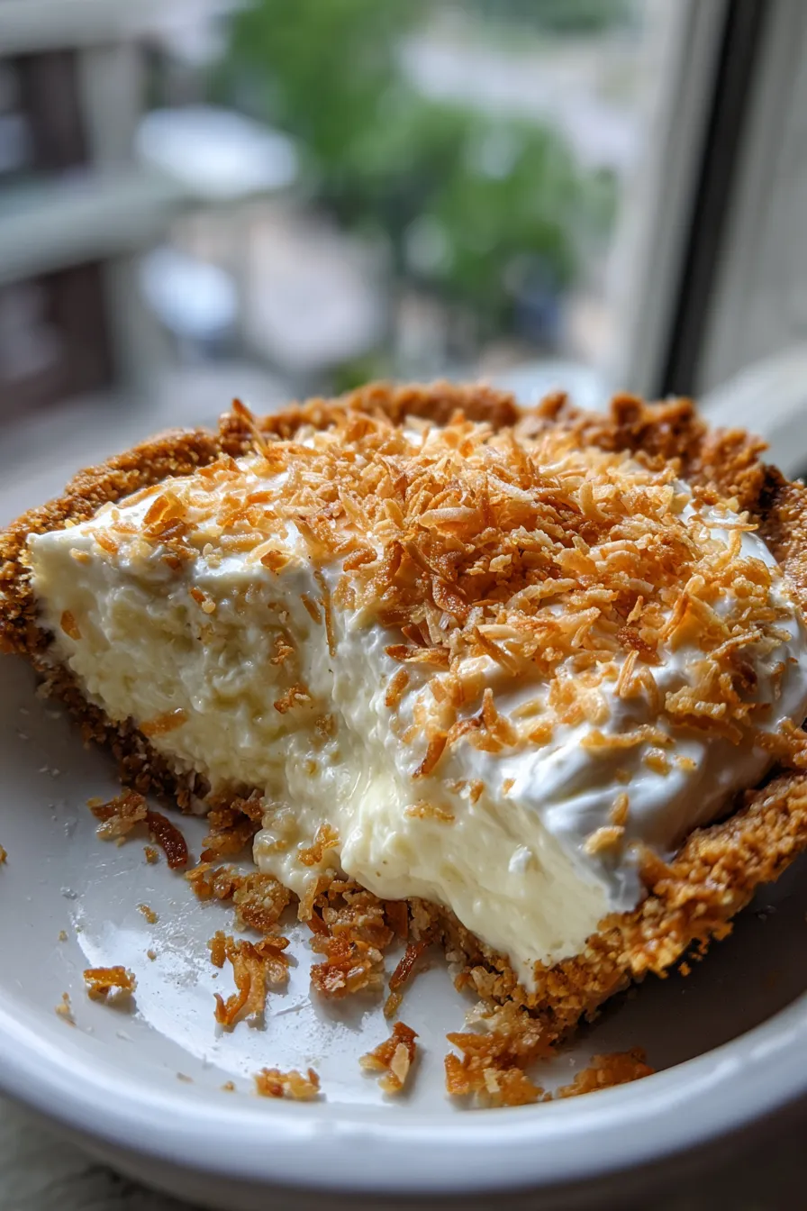 microwave coconut cream pie
