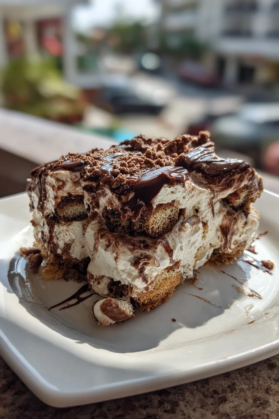 no bake chocolate eclair cake