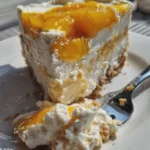no bake peach cheesecake