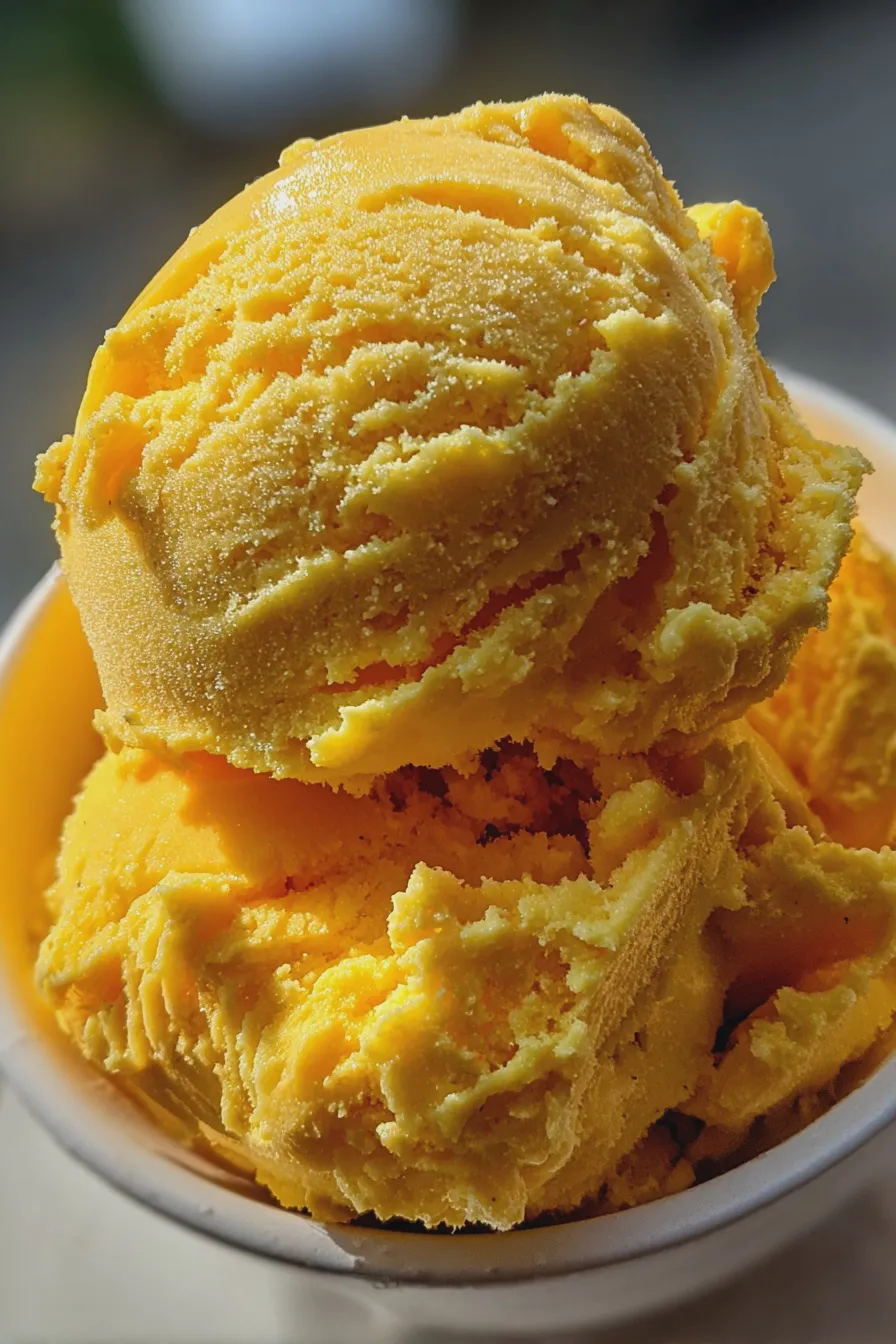 no churn mango ice cream