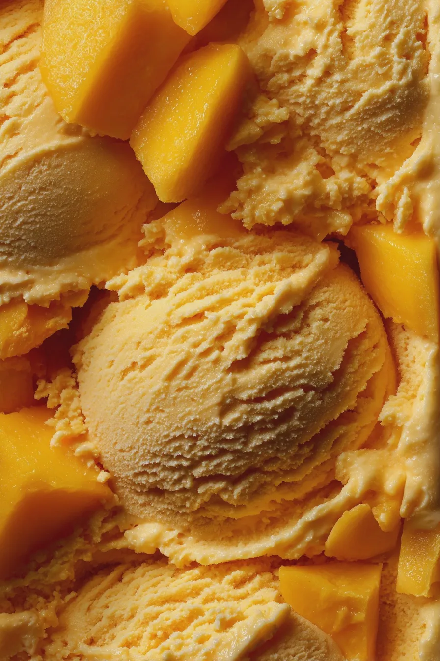 no churn mango ice cream
