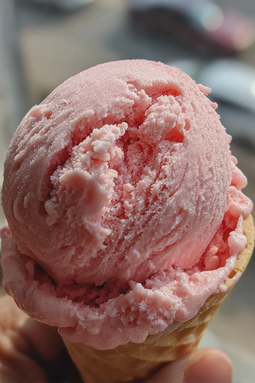 no churn strawberry ice cream