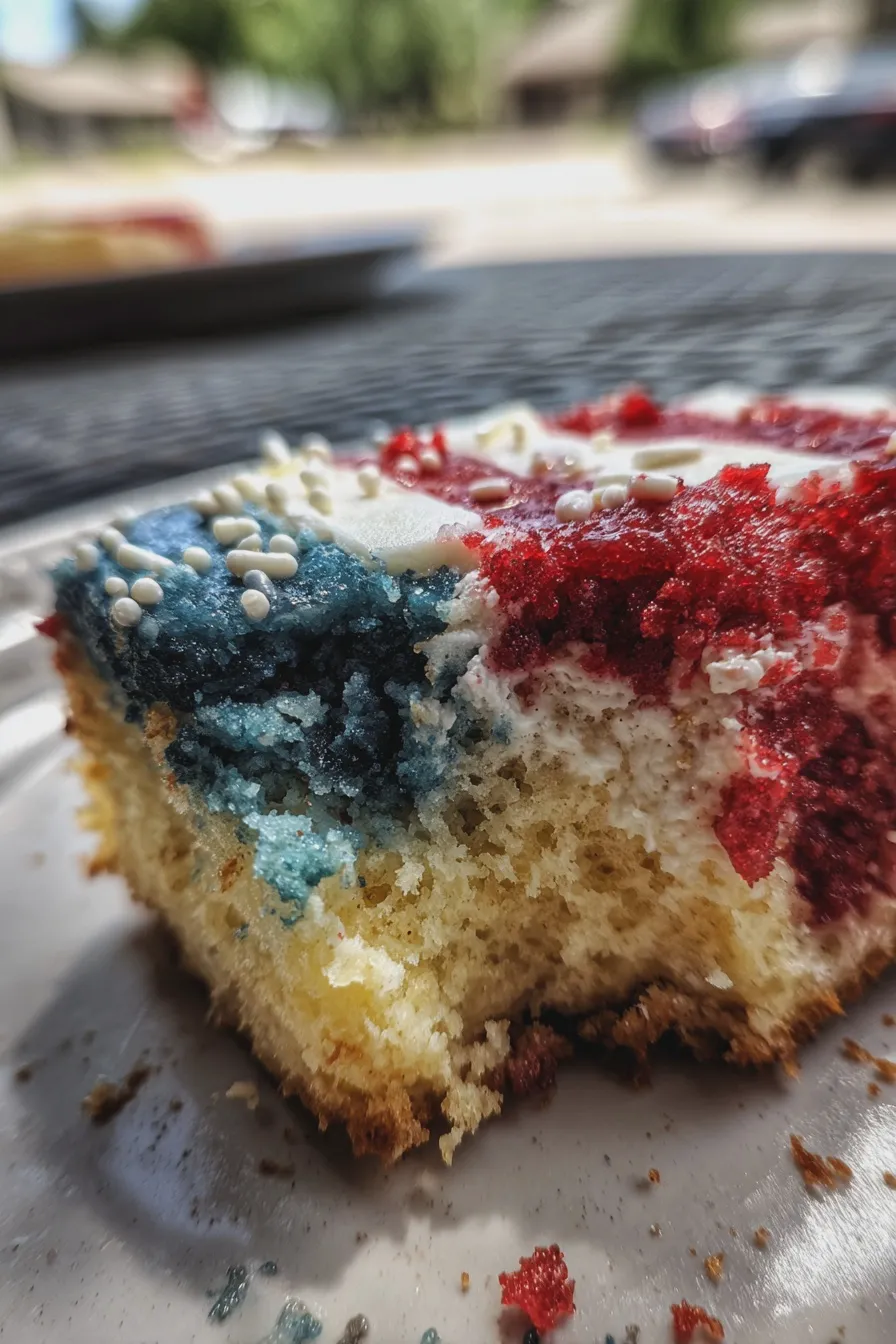 patriotic poke cake