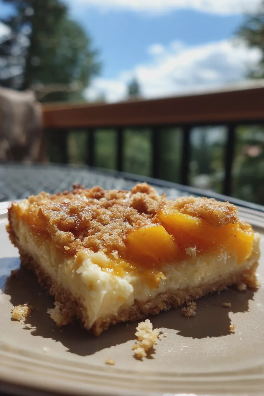 peach cheesecake bars Recipe 3 peach cheesecake bars