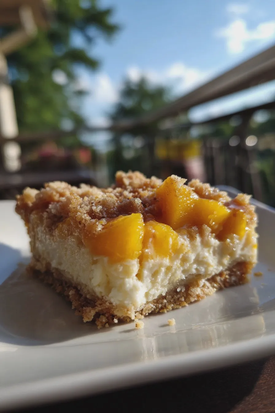 peach cheesecake bars Recipe 4 peach cheesecake bars