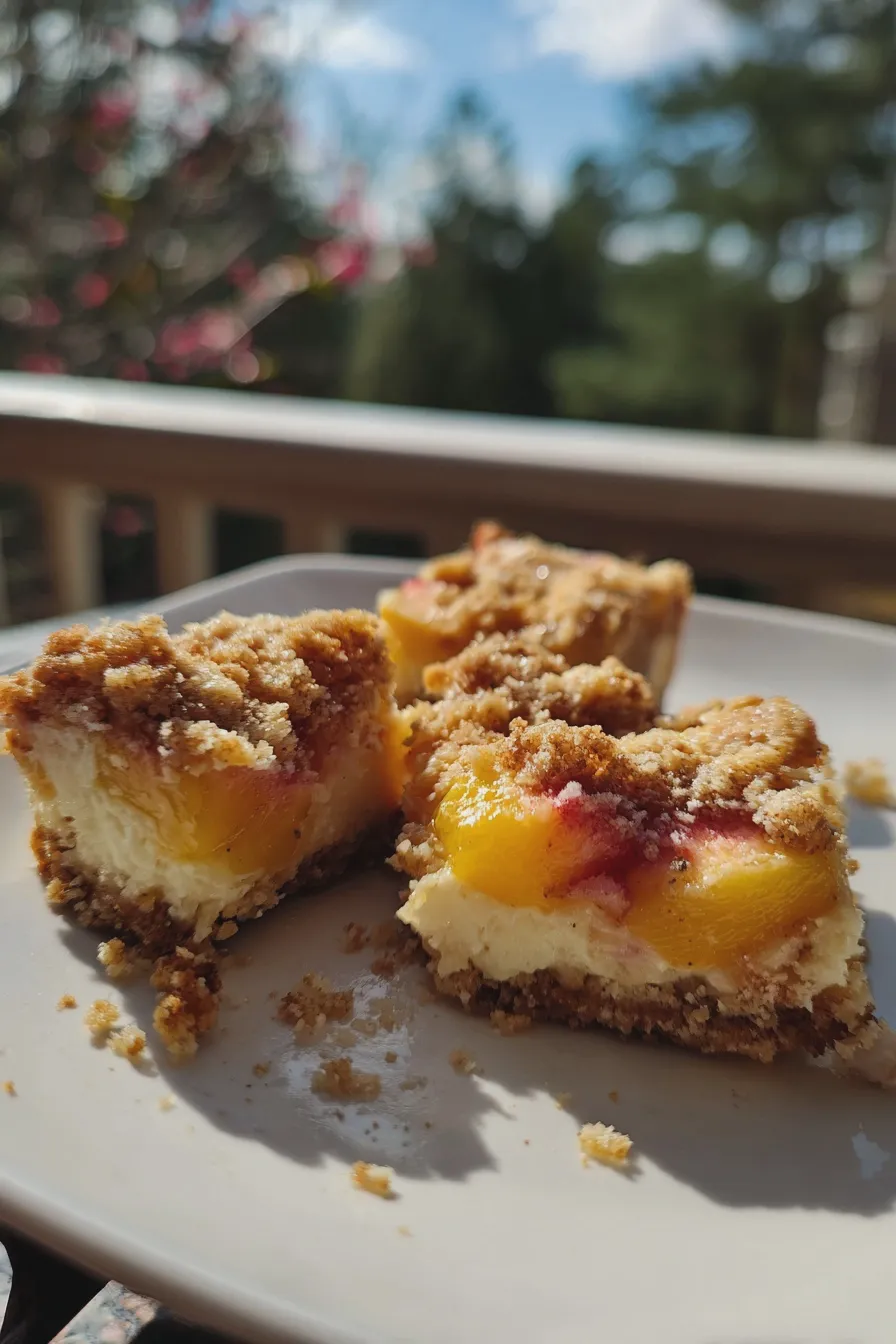 peach cheesecake bars Recipe 2 peach cheesecake bars