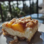 peach cheesecake bars
