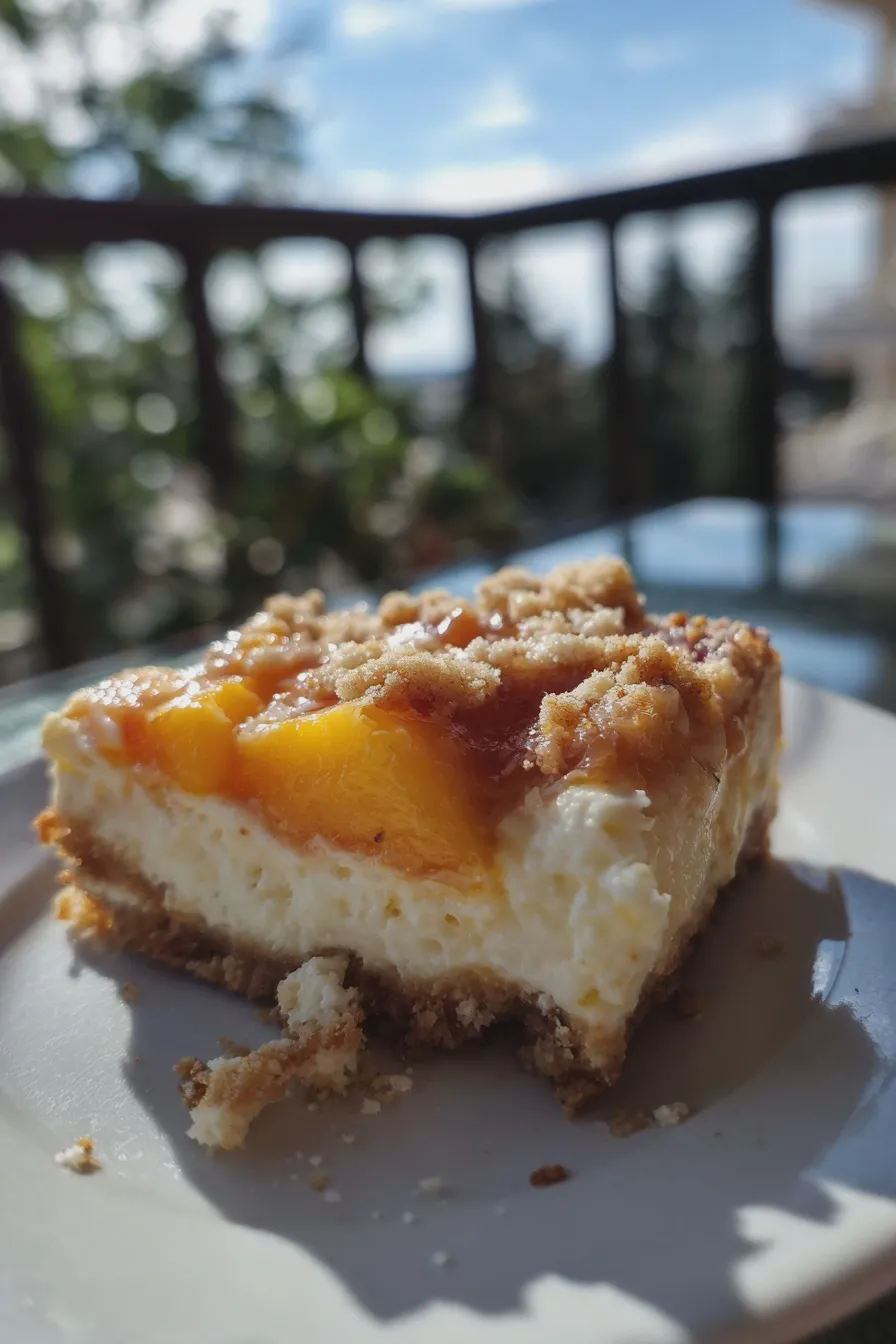 peach cheesecake bars Recipe 1 peach cheesecake bars